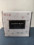 Josephine + Jane Queen Flannel Sheet Set "love Is Love" & Heart-themed Pattern. Fixed Price $38.00.
