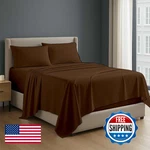 Non Sticky Cotton Premium 4 Piece Egyptian Fitted King Sheet Set Hotel. Fixed Price $86.61.