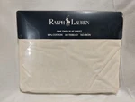 Ralph Lauren Avery Cream Twin Flat Sheet, New & Rare. Fixed Price $32.00.