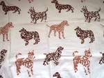 4 Pc Queen Sheet Set Flat Fitted Cases Classics Charter Club Beige Brown Dogs. Fixed Price $32.00.