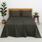 Cottington Lane Premium Quality Olympic Queen (66"X80"X12"), Dark Grey Stripe. Fixed Price $80.99.
