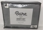 Bare Home Full Xl Double Sheet Set 4 Piece Light Grey. Fixed Price $35.99.