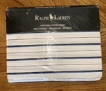 Ralph Lauren One Twin Fitted Sheet Jonquil Blue Stripe. Fixed Price $52.50.