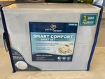 Serta Perfect Sleeper Smart Comfort Sheet Set With Nanotex Twin Xl Grey Nip. Fixed Price $36.99.