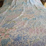 Vintage Eileen West Flat Sheet Twin White Pastel Floral Percale Cotton Usa. Fixed Price $15.99.
