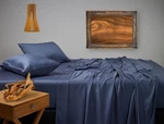 Moonshadow Silky Touch Sheet Set (indigo) - Split King. Fixed Price $274.31.