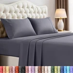Utopia Bedding Queen Size Set 4 Piece Sheets, Soft And Breathable Mi. Fixed Price $23.99.