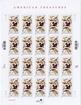 Scott #3650 American Treasures John Audubon Full Sheet Of 20 Stamps - Mnh. Fixed Price $18.50.