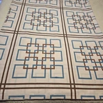 Vintage Ysl Yves Saint Laurent Queen Flat Sheet Beige Geo Pat. Art Deco 96 X 100. Fixed Price $7.15.