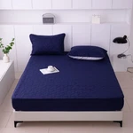 Multi Solid Color Double Fitted Sheet Soft Comfortable 50% Waterproof Bed. Fixed Price $26.03.