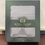 Royal Palms Spa Collection Luxury Microfiber King Sheet Set Grey - New. Fixed Price $41.99.