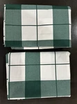 New Set Of 2 Ultra Touch Westpoint Stevens Plaid Twin Flat Sheets Hunter Green. Fixed Price $25.00.