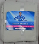 Mypillow Flannel Twin 3 Piece Sheet Set Light Grey 100% Cotton New. Fixed Price $24.99.