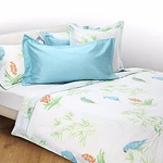 Yves Delorme Triomphe Aqua King Pillowcases Pair Cotton Sateen Lagon 300TC New. Fixed Price $130.00.