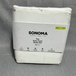 Sonoma Easy-care Sheet Set King White 525 Tc Cotton Blend 4PC Sateen. Fixed Price $23.00.
