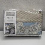 Croscill Napoleon Queen Sheet Set 4 Piece Blue Gold New. Fixed Price $279.99.