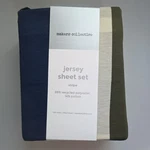 Teen Twin Rugby Stripe Jersey Sheet Set - Makers Collective Soft & Cozy Bedding. Fixed Price $19.93.