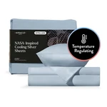 Extra Luxe Soft, Cool-to-the-touch Cotton Bed Sheet Set, 4-PIECE Silver-tre.... Fixed Price $291.75.