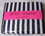 Betsey Johnson Queen Sheet Set Wonderland Stripe Heart.. Fixed Price $37.04.