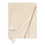 Hearth & Hand With Magnolia Pinstripe Woven Throw Blanket Tassels Natural. Fixed Price $14.99.