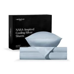 Extra Luxe Soft, Cool-to-the-touch Cotton Bed Sheet Set, 4-PIECE Silver-tre.... Fixed Price $239.07.