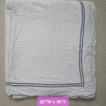 Belle Terre White Queen Bordered Flat Sheet Viscose From Bamboo. Fixed Price $30.00.