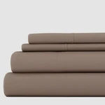 Ienjoy Home Brown Premium Ultra Soft Microfiber 4-PIECE Sheet Set, King'. Fixed Price $36.75.