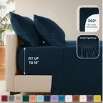 Luxury Deep Pocket 4 Piece Bed Set 1800 Series Hotel Comfort. Fixed Price $9.39.