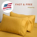Linen Set Of 2 - 100% Natural Washed French Flax Breath. Fixed Price $26.99.