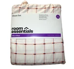 Twin / Xl Microfiber 3 Piece Sheet Set Off White Plaid Room Essentials. Fixed Price $14.00.