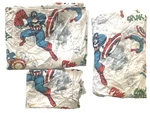 Pottery Barn Kids Twin Sheets Set Marvel Comics Captain America 3 Pc. Fixed Price $59.99.