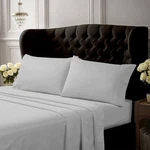 Tribeca Living Bed Sheet Set, Crisp And Smooth Egyptian Queen, White. Fixed Price $140.99.