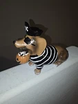 Halloween Dachshund Dog Pirate Pumpkin Skull Patch Candy Resin Figurine New. Fixed Price $24.99.