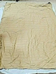 Croft And Barrow Cotton Khaki Striped Twin Flat Sheet 69" X 96" India. Fixed Price $15.99.