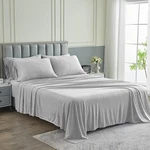 Pure Bedding Queen Set 6-PIECE Heather Light Grey Hotel. Fixed Price $48.95.