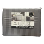 Hotel Premier 700 Thread Ct. Egyptian Cotton Striped 6 Pc Sheet Set, King, Zinc. Fixed Price $79.99.