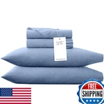 Briarwood Home Heather Knit Jersey Sheet Set 100 Organic Cotton Deep Pockets. Fixed Price $81.58.