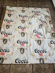 2 Vintage Coors Beer Bed Sheets Full Standard Double Flat Fitted. Fixed Price $49.00.