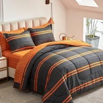 Flysheep Boho Striped Halloween Bed Bag 6 Pieces Twin Size, Ombre Bright.... Fixed Price $58.17.