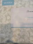 Tommy Bahama Home 4PC Queen Sheet Set Cotton Percale Koya Bay Green Rare. Fixed Price $57.99.