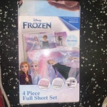 Disney Frozen 4 Piece Full Sheet Set - Free Shipping. Fixed Price $32.00.
