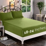 Sleep Better On High Mattresses - Cal King Extra Deep Fitted Sheet Sage Green. Fixed Price $46.99.