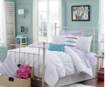 Dreamzzz Julissa 4PC Queen Sheet Set Printed Wave Nib Zig Zag New! 100% Cotton. Fixed Price $75.56.
