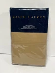 Ralph Lauren 464 Solid Percale Burnished Chamois 100% Cotton Twin Flat Sheet Nip. Fixed Price $34.99.