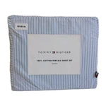 Tommy Hilfiger Home Queen Sheet Set Ithaca Bicolor Stripe 100% Cotton, New. Fixed Price $74.99.