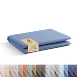 King Size 100% Cotton Percale Flat Sheet Baby Blue Crisp Cool Bed Linen. Fixed Price $49.08.