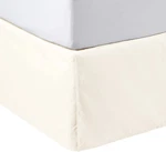 Amazon Basics Lightweight Pleated Bed Skirt, Queen, Off White, Solid. Fixed Price $22.33.
