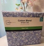 Mainstays,twin /twin Xl 300 Thread Count, Cotton Blend, Percale, Easy Care,. Fixed Price $23.99.