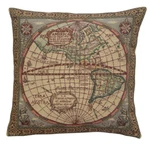 Belgian Woven 16X16 Cushion Cover Map Of West By Charlotte Home Furnishings. Fixed Price $44.00.