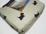 Cuddl Duds Heavyweight Cotton Scotties Dog Red Bow Flannel Queen Sheet Set Fade. Fixed Price $38.50.